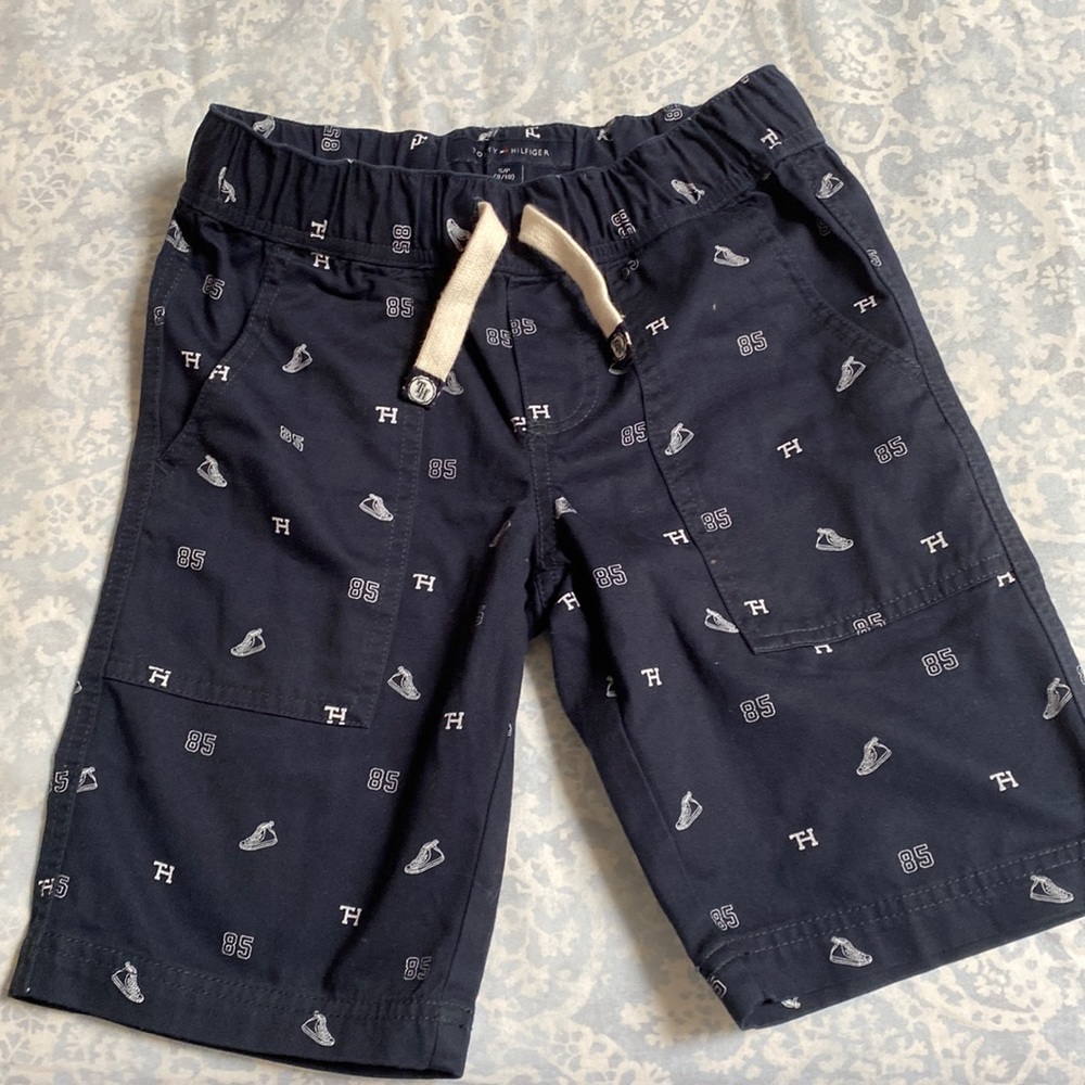 Blue shorts w white accents